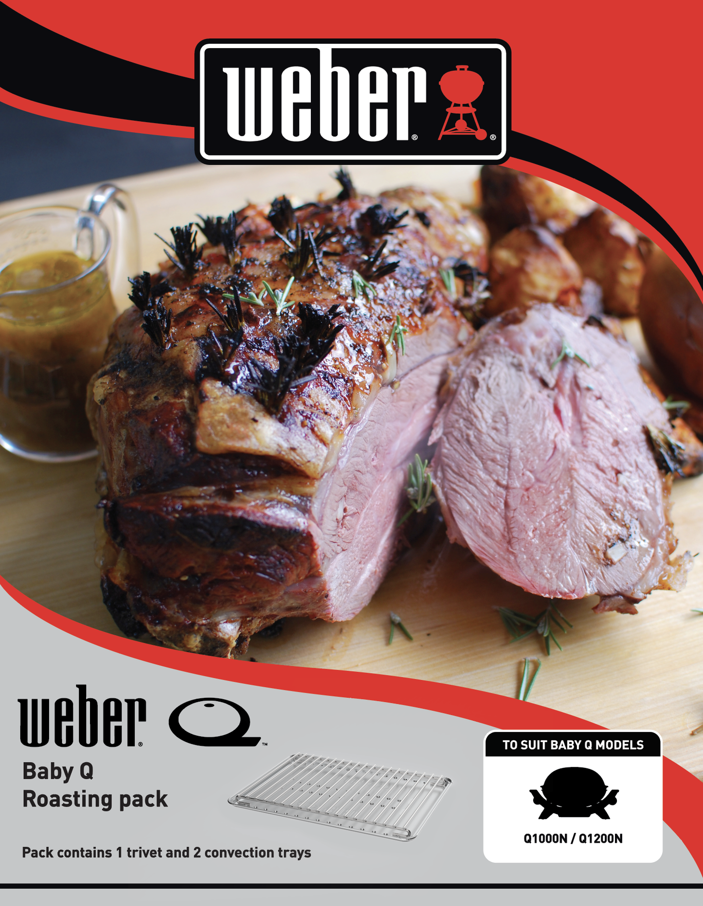 WEBER BABY Q Q1000N Q1200N ROASTING PACK *PICK UP ONLY*