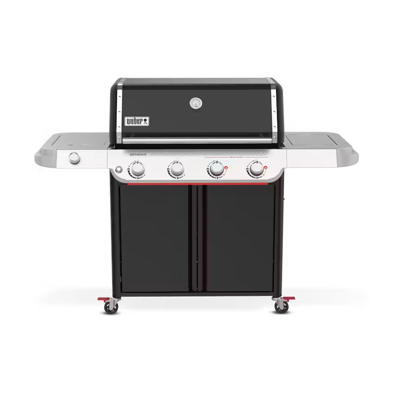 WEBER GENESIS E-435 BLACK LP 2025 - Built Display Model *PICK UP ONLY*