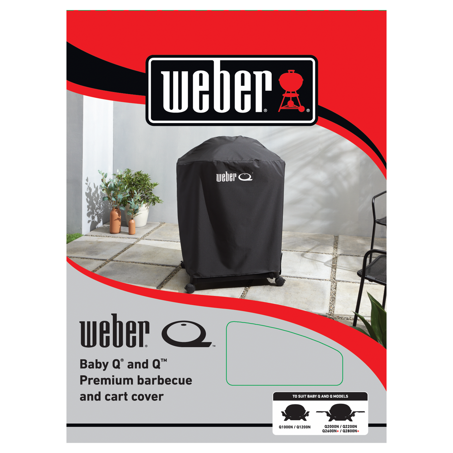 WEBER BABY Q & Q PREMIUM COVER Q1000N/Q2000N *PICK UP ONLY*