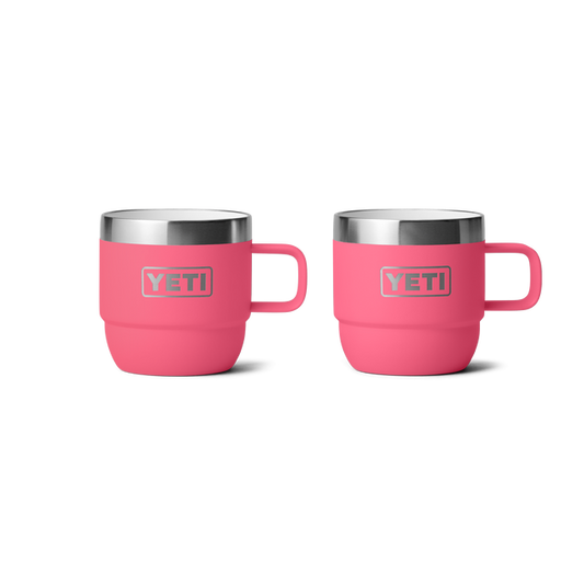 YETI RAMBLER 6oz ESPRESSO MUG 2pk TROPICAL PINK *PICK UP ONLY*