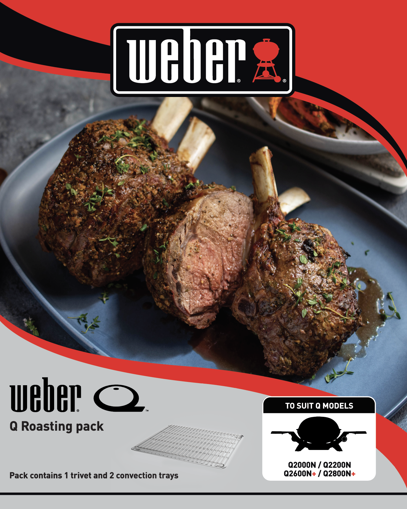 WEBER Q Q2000N Q2800N ROASTING PACK *PICK UP ONLY*