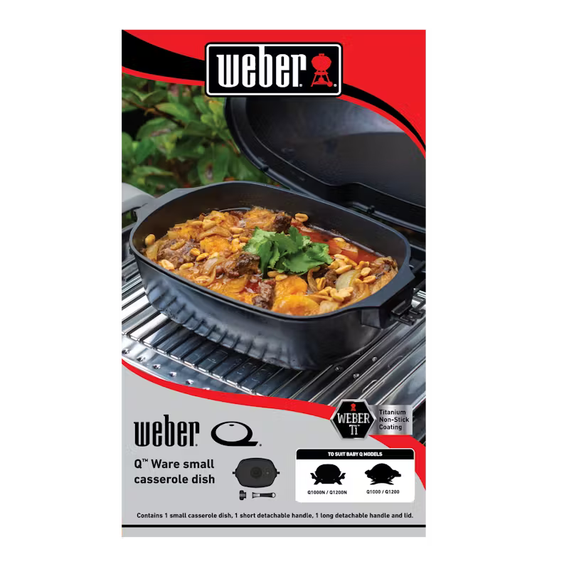 WEBER Q WARE CASSEROLE DISH SMALL *PICK UP ONLY*