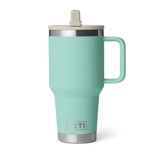 YETI RAMBLER R30 TRAVEL MUG STRAW SEASTONE *PICK UP ONLY*