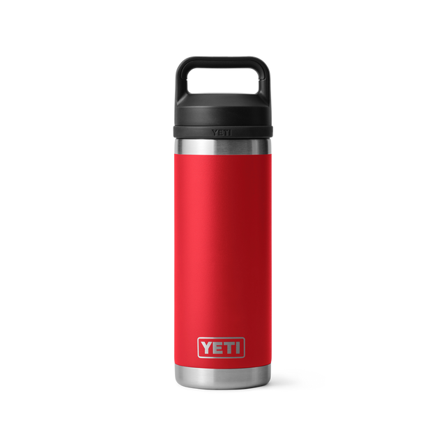 YETI RAMBLER 18OZ BOTTLE CHUG RESCUE RED