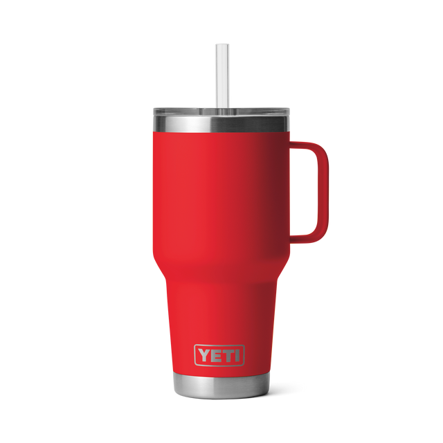 YETI RAMBLER 35OZ STRAW MUG RESCUE RED