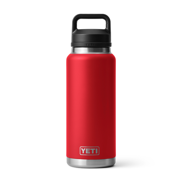 YETI RAMBLER 36OZ BOTTLE CHUG RESCUE RED
