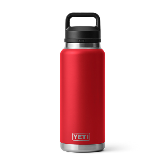 YETI RAMBLER 36OZ BOTTLE CHUG RESCUE RED
