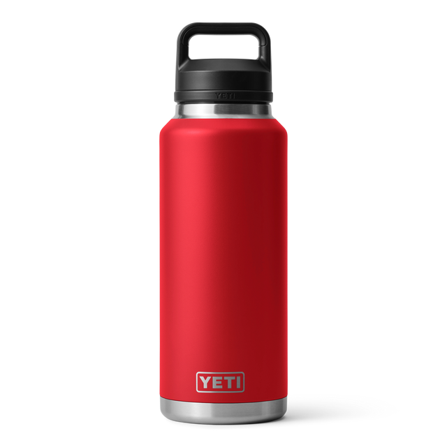 YETI RAMBLER 46OZ BOTTLE CHUG RESCUE RED
