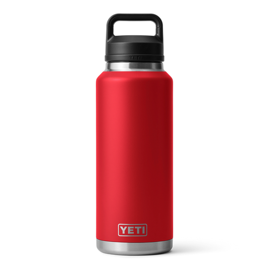 YETI RAMBLER 46OZ BOTTLE CHUG RESCUE RED