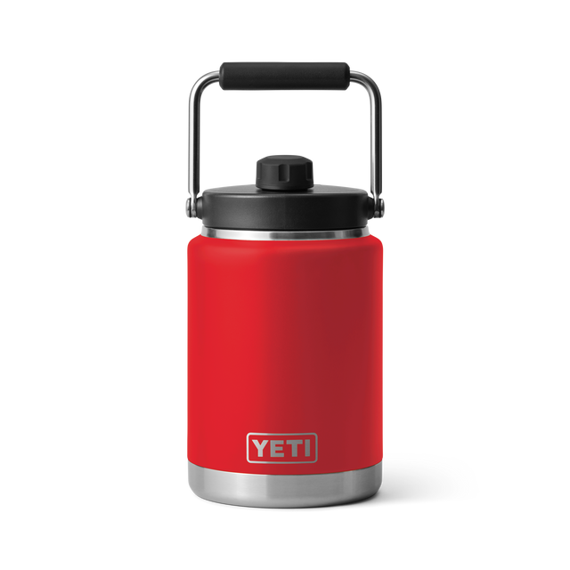 YETI RAMBLER HALF GALLON JUG RESCUE RED