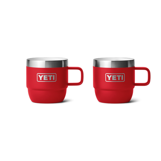 YETI RAMBLER 6OZ MUG 2PK RESCUE RED
