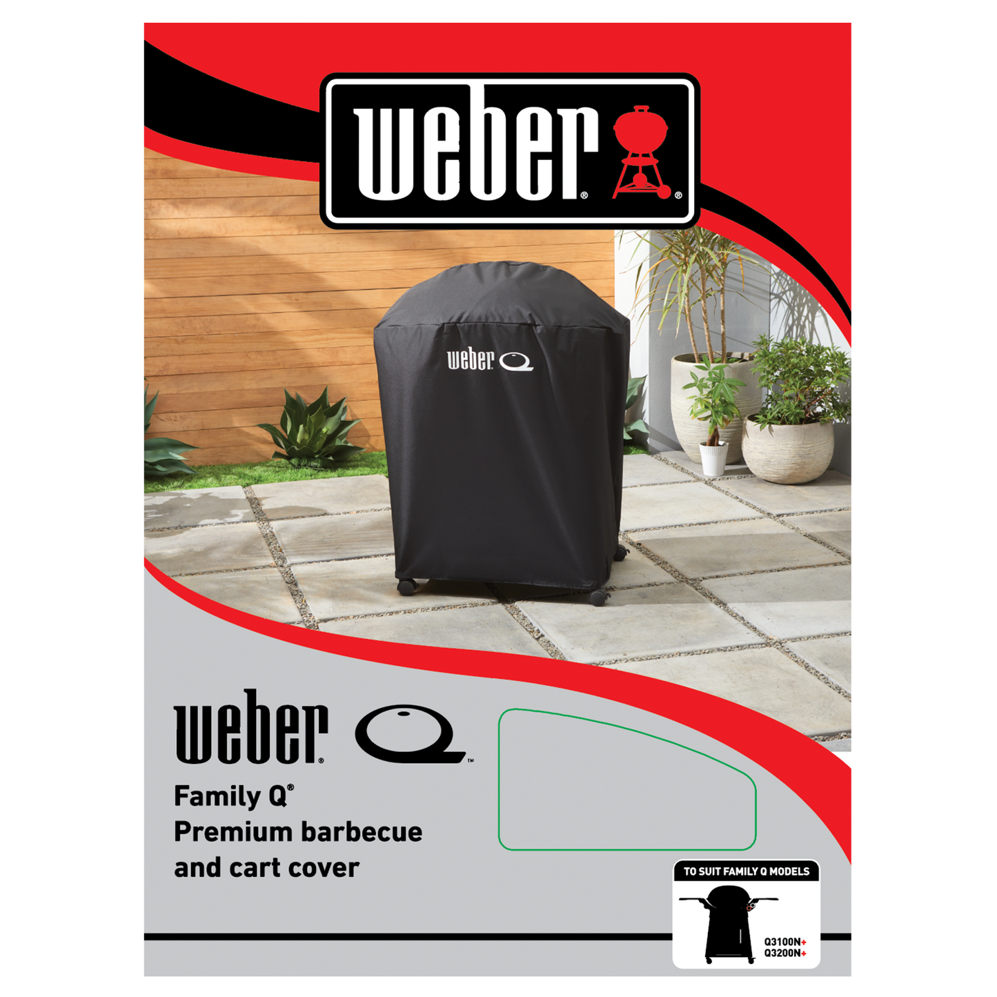 WEBER FAMILY Q PREMIUM COVER Q3000N *PICK UP ONLY*