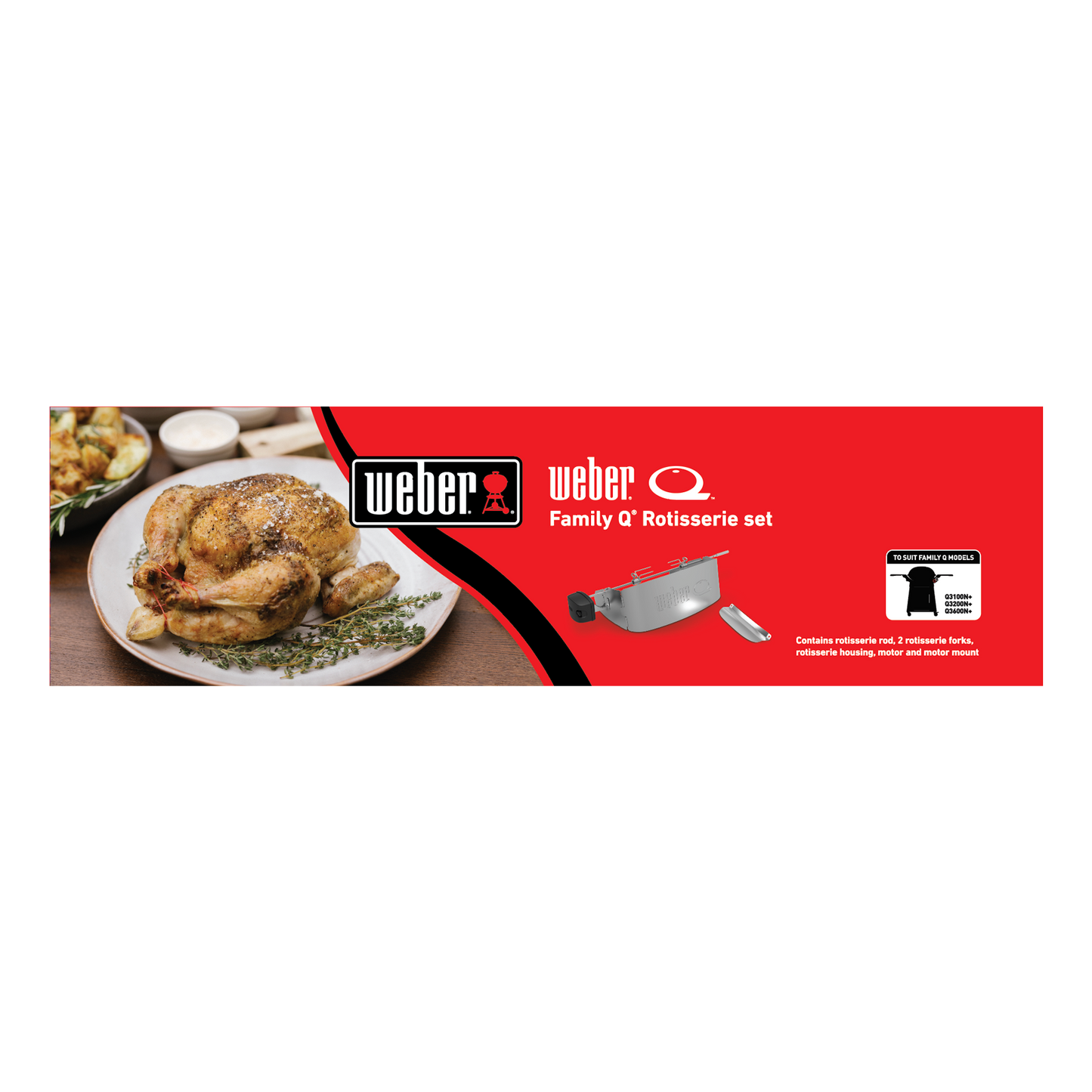 WEBER FAMILY Q ROTISSERIE Q3000N Q3200N *PICK UP ONLY*
