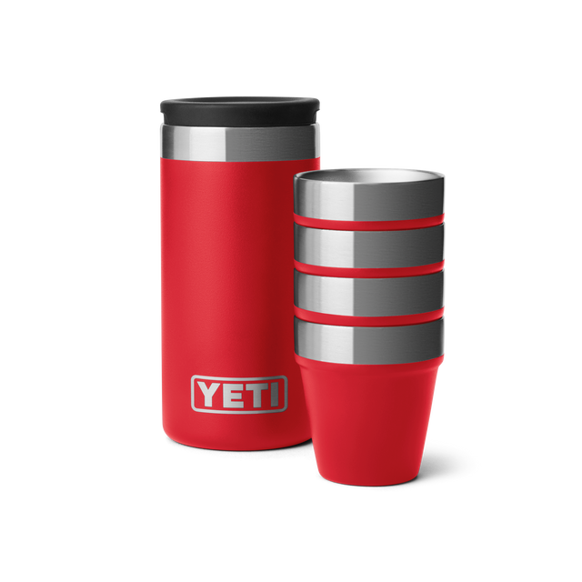 YETI SHOT GLASSES & CARRY CASE RESCUE RED