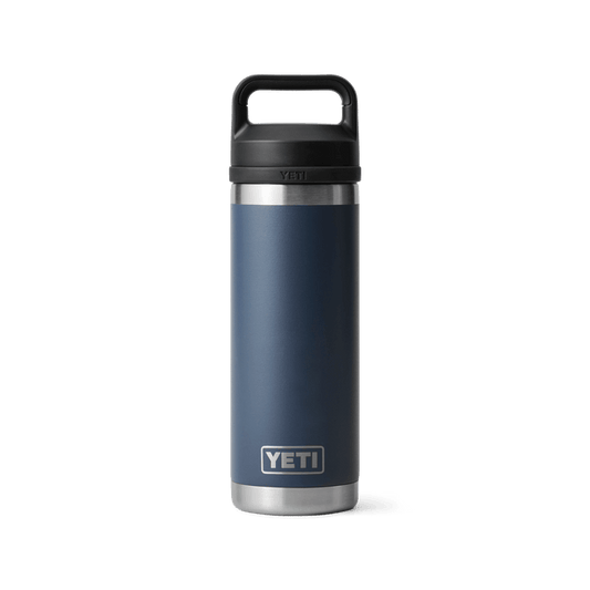 YETI RAMBLER 18OZ BOTTLE CHUG NAVY