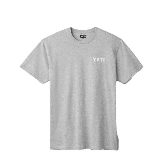 YETI T SHIRT WILDLY STRONGER SST HEATHER GRAY M