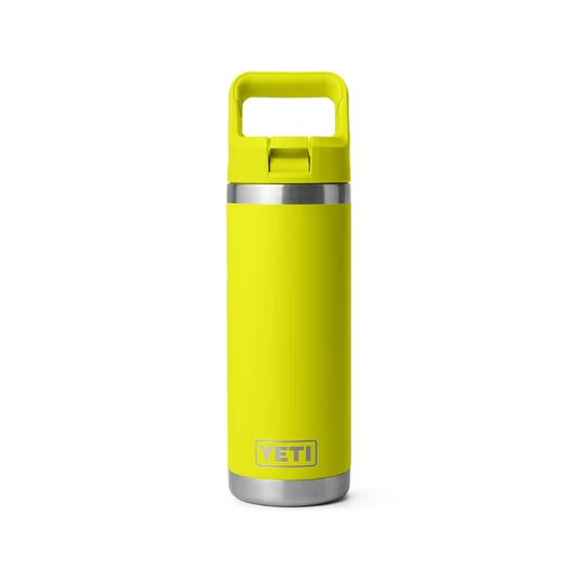 YETI RAMBLER 18OZ BOTTLE STRAW FIREFLY YELLOW