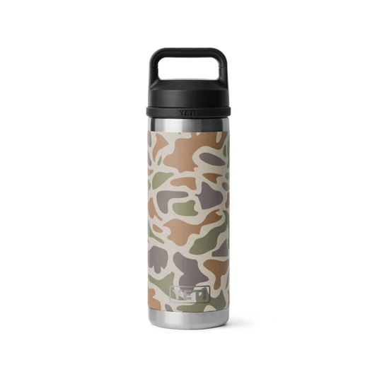 YETI RAMBLER 18OZ BOTTLE CHUG TAN CAMO