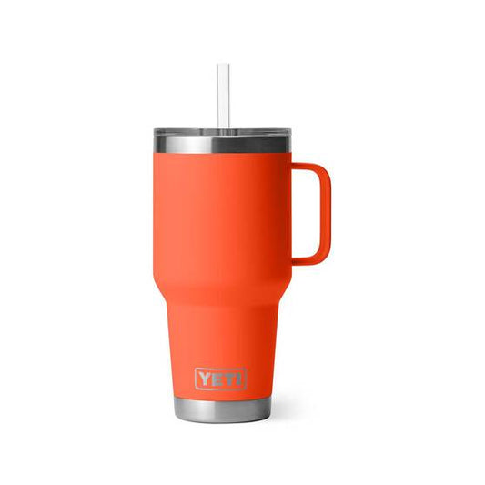 YETI RAMBLER 35OZ STRAW MUG PAPAYA