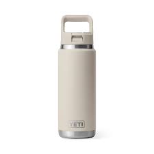 YETI RAMBLER 26OZ BOTTLE STRAW CAPE TAUPE