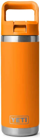 YETI RAMBLER 18OZ BOTTLE STRAW PAPAYA