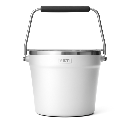 YETI RAMBLER BEVERAGE BUCKET WHITE